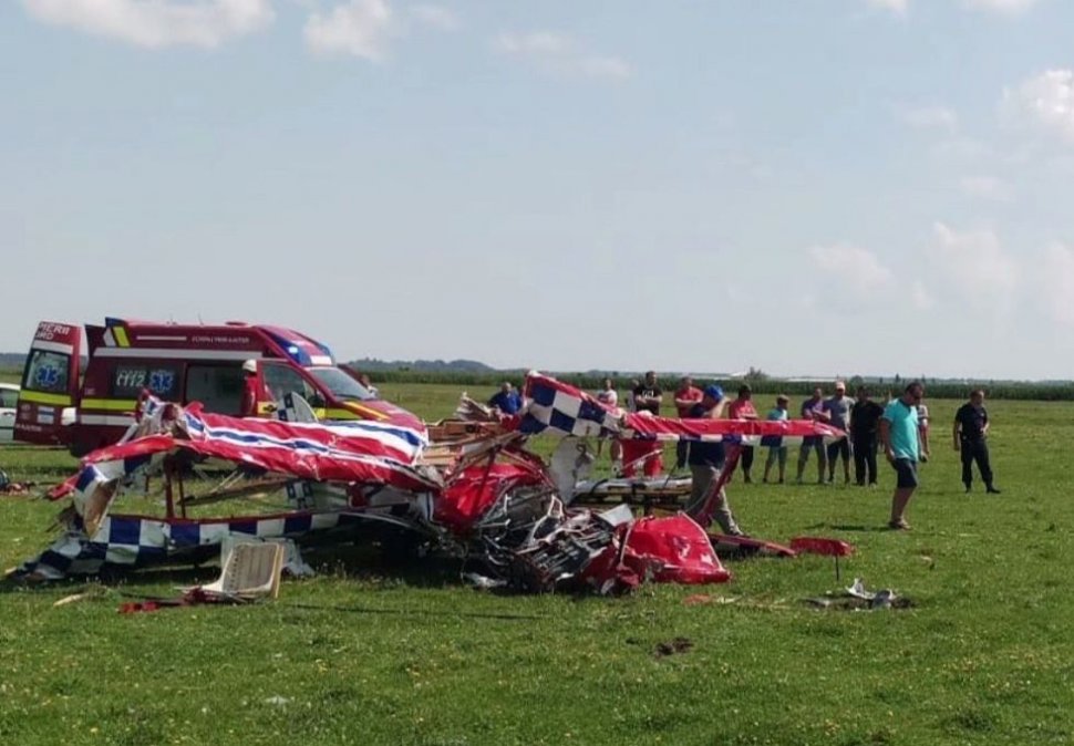 Au apărut primele imagini de la accidentul aviatic din Suceava - VIDEO