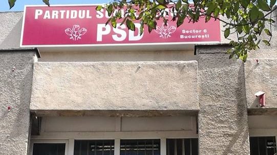 Sediul PSD din Sectorul 6, atacat înainte de protestul diaspora