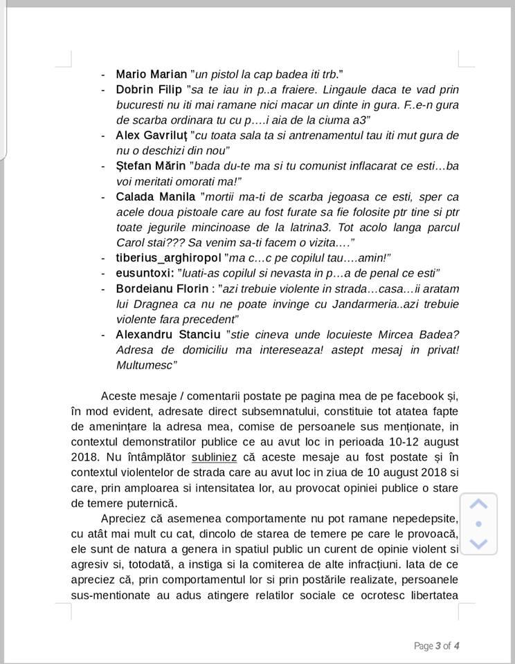 Mircea Badea a depus plângere penală pentru amenințare și instigare publica, după ce mai mulți indivizi i-au transmis că îl vor împușca și că se vor ocupa de soția și fiul său 544908