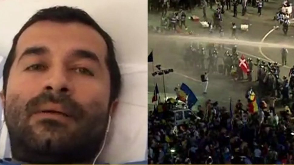 Mărturiile unui protestatar agresat în Piața Victoriei: Jandarmii au fost pregătiți de război