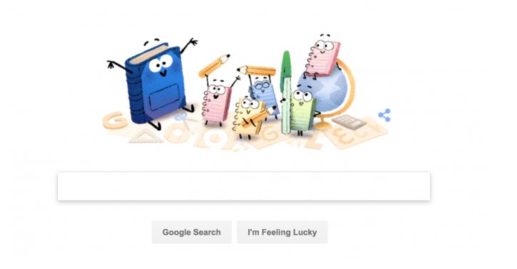 Prima zi de școală, sărbătorită de Google cu un doodle special. Structura anului școlar
