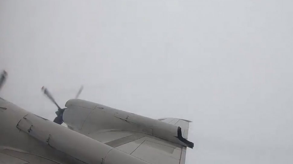 Imagini spectaculoase! Un avion a zburat prin ochiul uraganului Florence - VIDEO