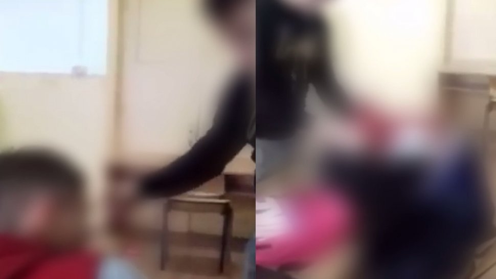 Scene de violență într-o școală din Craiova! Copil desfigurat de un coleg boxer - VIDEO