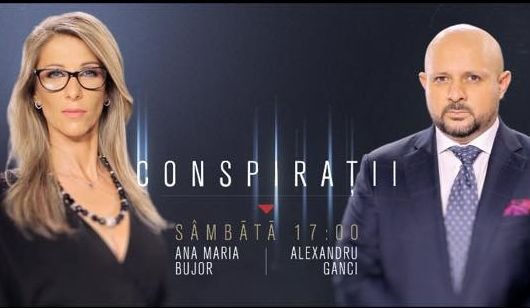 Conspirații, o nouă emisiune la Antena 3, de sâmbătă. Ana Maria Bujor: Toată lumea șușotește despre conspirații, nimeni nu le tratează ca subiecte de presă. Noi o vom face! Frica pentru un jurnalist e moartea meseriei