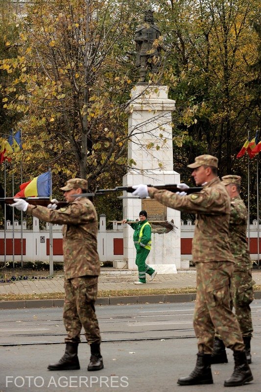 Imaginea zilei. Cum a fost surprins un bărbat de Ziua Armatei Române 