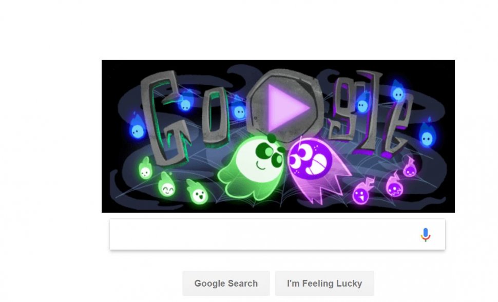 HALLOWEEN. Google sărbătorește HALLOWEEN printr-un doodle special