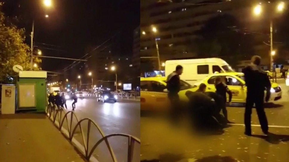 Scandal uriaș în Capitală! Tânăr încătușat după o șicanare în trafic - VIDEO