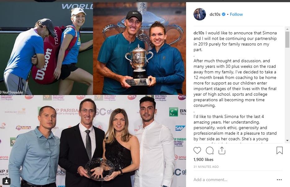 Simona Halep nu va mai fi antrenată de Darren Cahill 560319