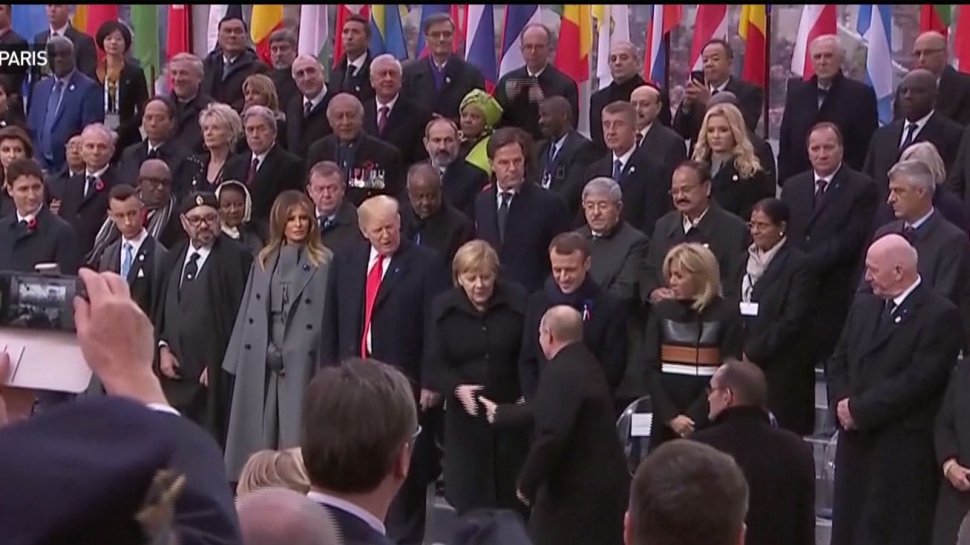 Peste 70 de lideri politici din întreaga lume participă, la Paris, la celebrarea Centenarului sfârşitului Primul Război Mondial 