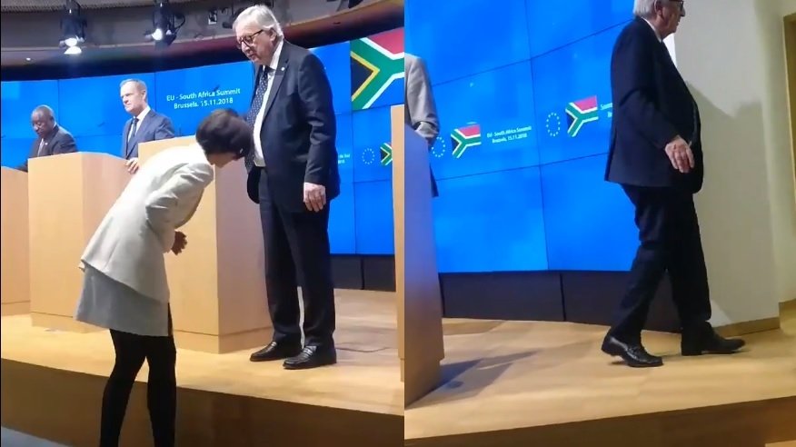 Ironii la adresa lui Jean-Claude Juncker! Cum a apărut în public la un important summit - VIDEO