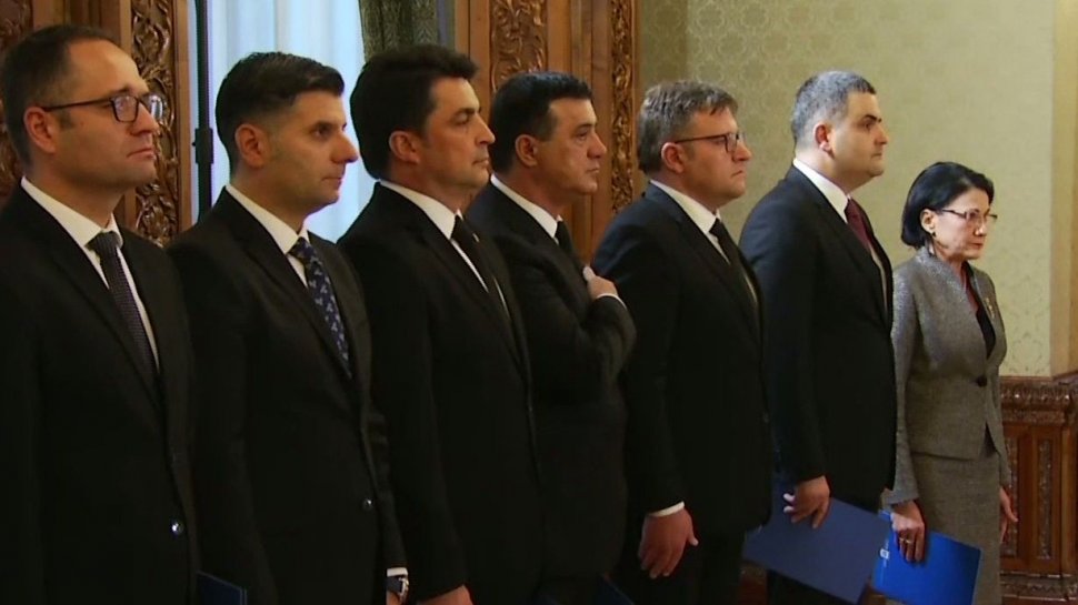 Noii miniştri din Guvernul Dăncilă au depus jurământul, la Palatul Cotroceni
