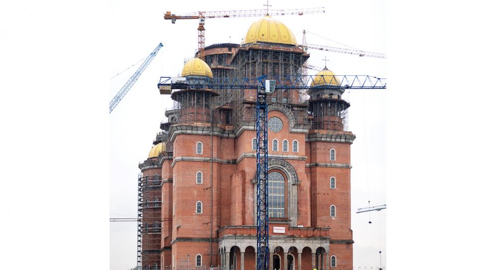 SFINȚIRE CATEDRALA MÂNTUIRII NEAMULUI. Cum arată Catedrala Mântuirii Neamului cu câteva zile înainte de sfințire 562590