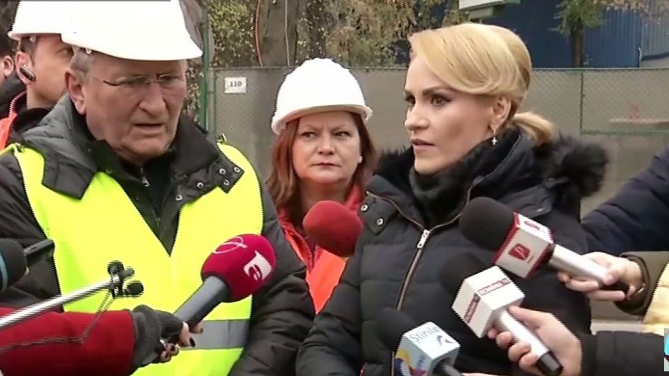 Gabriela Firea, pe şantierul autostrăzii A3: ''Vrem să arătăm că aici se lucrează" - VIDEO