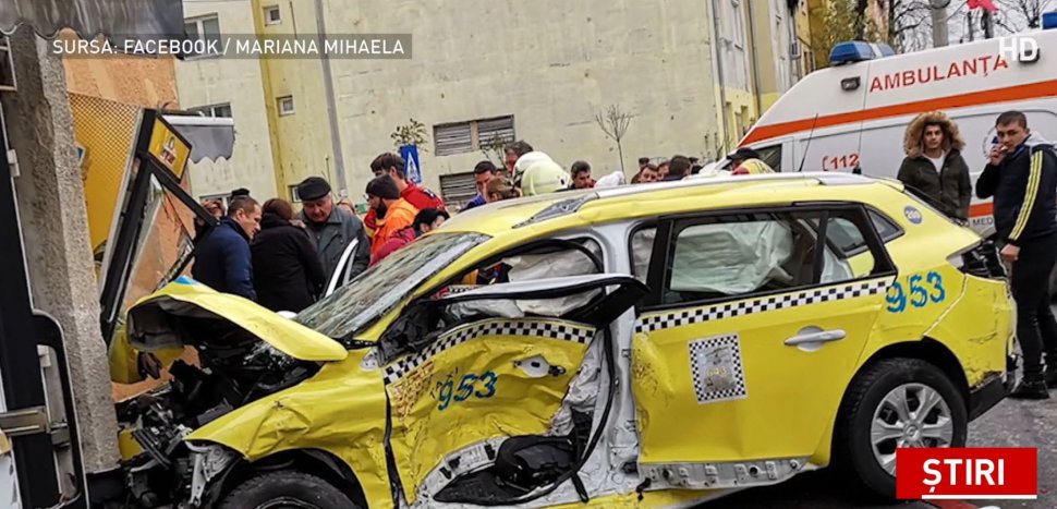 Accident grav în Sibiu. Patru persoane au fost rănite