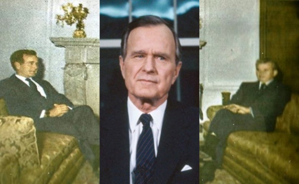 Sinteza zilei. Stenograma discuției Ceaușescu - Bush. Cum a reacționat dictatorul când a venit vorba despre FMI
