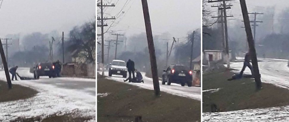 Imagini șocante în România! Bărbat lovit de mașina Poliției de Frontieră și târât în șanț de polițiști! Instituția are o altă variantă