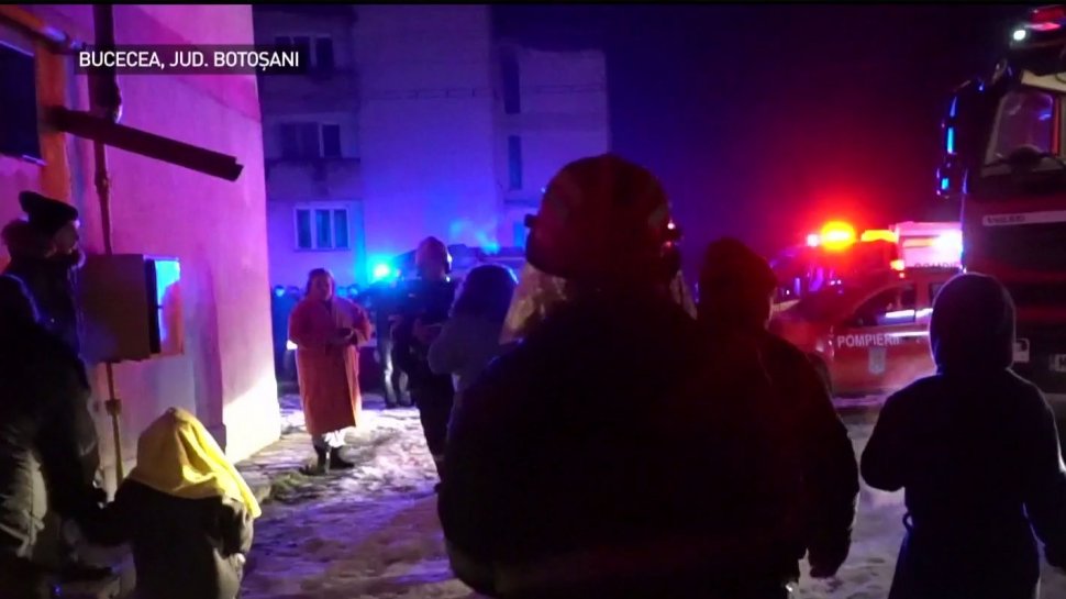 Panică într-un bloc din județul Botoșani. Zeci de copii și adulți s-au intoxicat cu fum