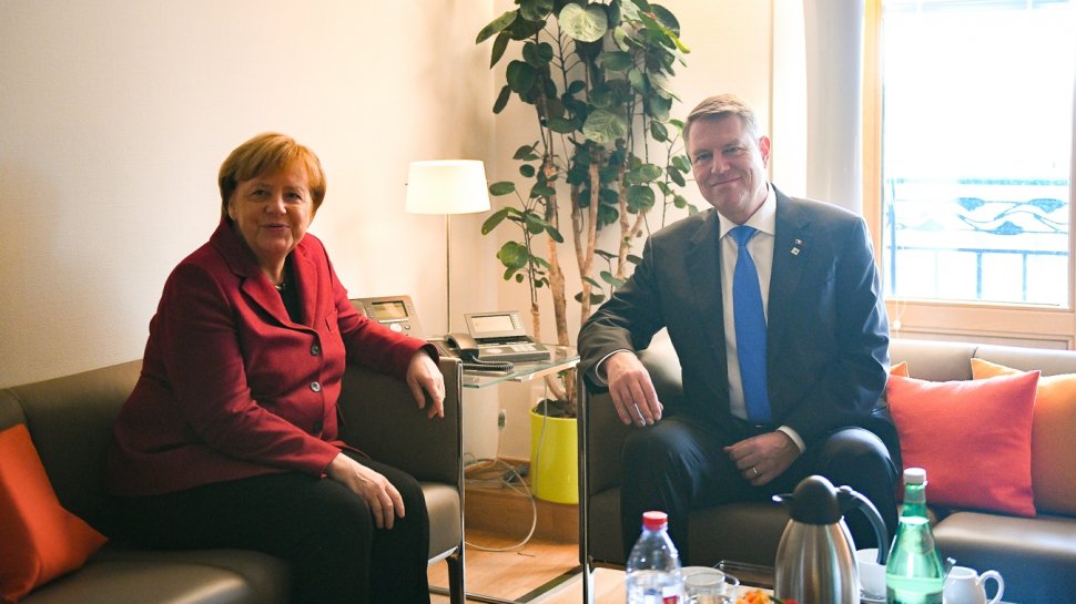 Klaus Iohannis, întrevedere cu Angela Merkel. Ce au discutat cei doi oficiali 