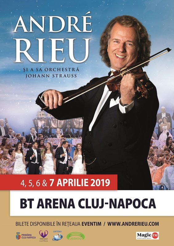 Andre Rieu susține un al patrulea concert la Cluj, la cererea publicului. Mesaj pentru români de la artist