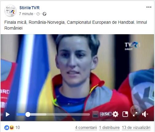  România-Olanda la Campionatul European de Handbal feminin. Gafă ruşinoasă a celor de la TVR în timpul meciului