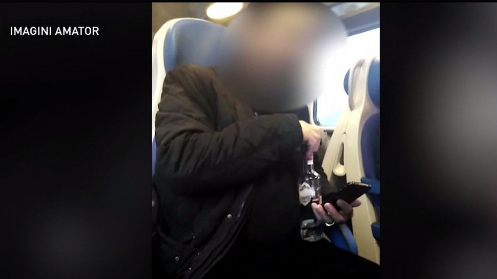 Imagini revoltătoare surprinse în tren. Seminţe, alcool şi muzică de petrecere - VIDEO