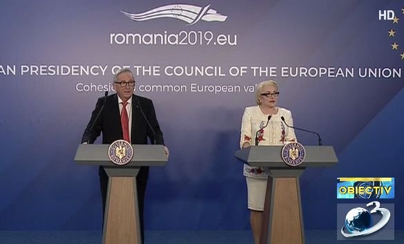 Întâlnire între premierul Dăncilă și președintele Comisiei Europene. Juncker: Aș vrea ca România să intre în spațiul Schengen
