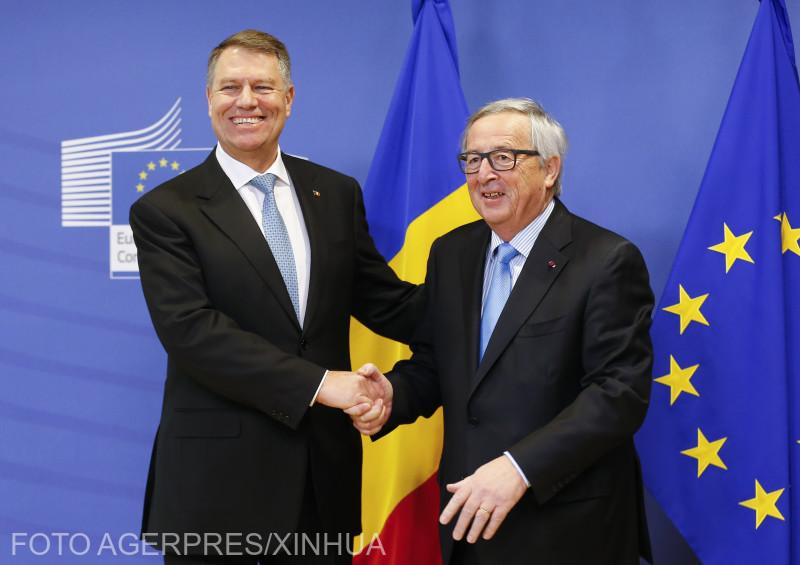 Jean-Claude Juncker, primit de Klaus Iohannis la Palatul Cotroceni 