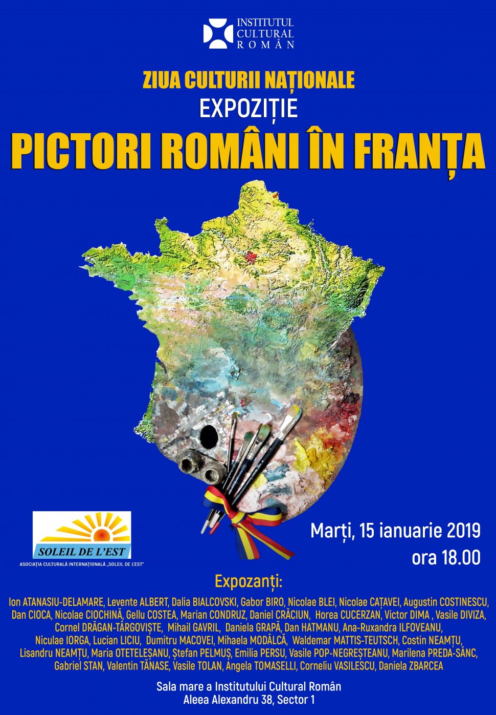  Ziua Culturii Naționale – Nume impresionante ale picturii române la vernisajul Expoziției „Pictori români în Franța”, organizată de ICR  