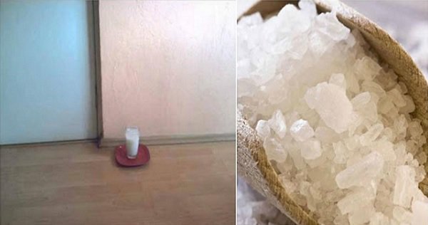 Adaugă sare și puțin oțet într-un pahar cu apă și pune-l în orice punct al casei tale! Uite ce se întâmplă după 24 de ore!
