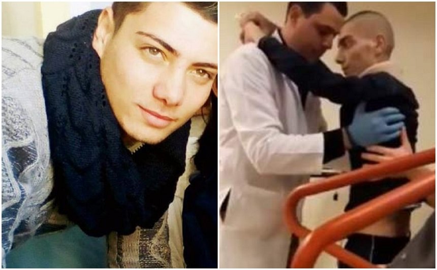 Bogdan, tânărul salvat în Turcia de cancer, a făcut primii pași prin salon. FOTO