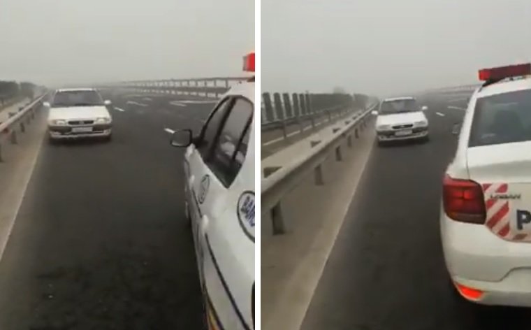 Pericol pe Autostrada Sebeş-Sibiu. Un șofer de 77 de ani a condus pe contrasens - VIDEO