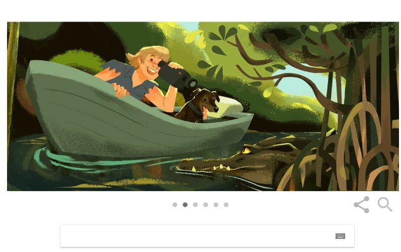 STEVE IRWIN. Crocodile Hunter, celebrat de Google cu un Google Doodle special. 57 de ani de la nașterea lui Steve Irwin