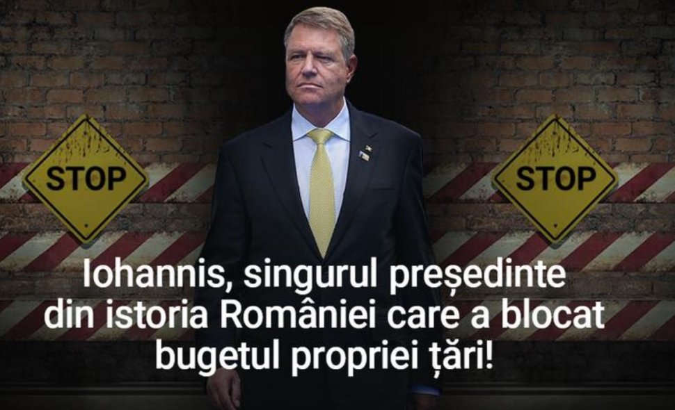 Reacția PSD la respingerea bugetului de către președintele Iohannis 