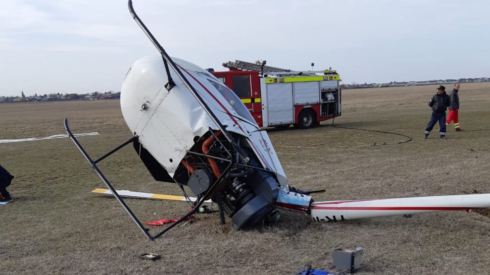 Incident aviatic în Prahova. Un elicopter a aterizat forțat 