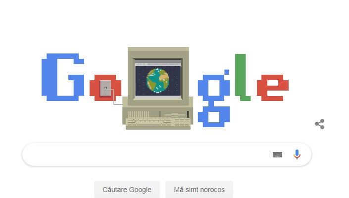 WORLD WIDE WEB. Google celebrează WORLD WIDE WEB, internetul, cu un Doodle Special