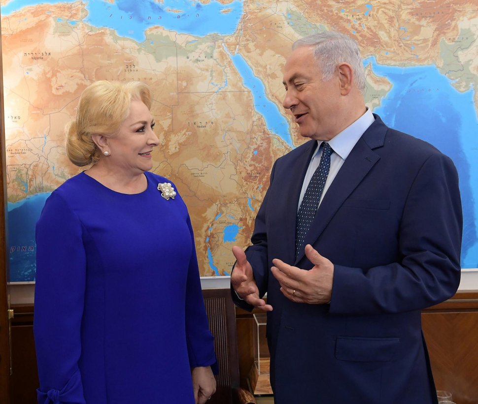 Premierul israelian Benyamin Netanyahu: O felicit pe prietena mea, Viorica Dăncilă, pentru decizia mutării ambasadei la Ierusalim