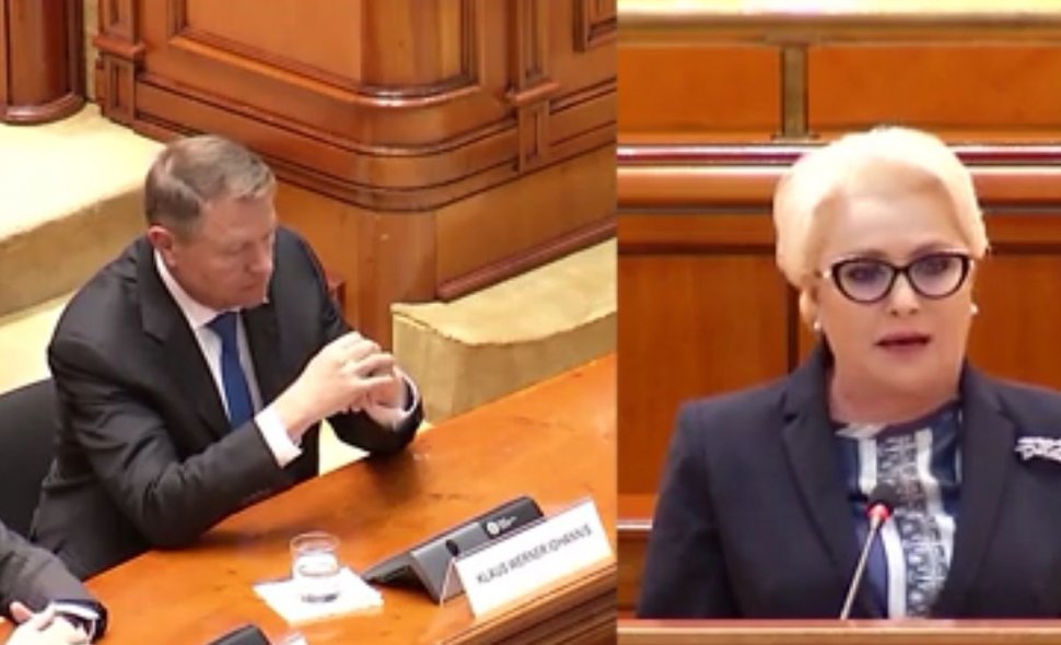 Ședință solemnă cu atacuri politice. Viorica Dăncilă își cere scuze pentru ieșirea lui Iohannis