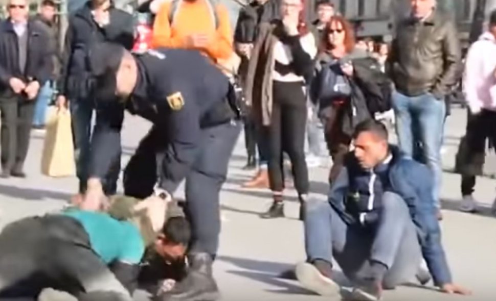 Poliţia spaniolă a intervenit în forţă la Madrid pentru a opri o bătaie între romi - VIDEO