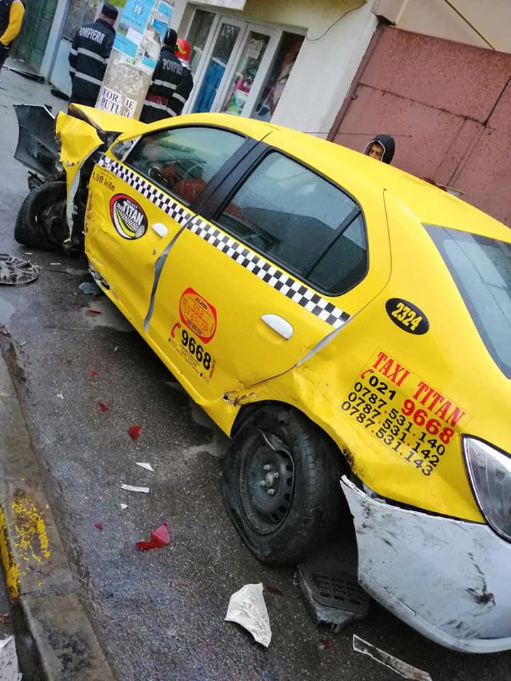 Accident grav în Capitală,  la intersecția cu Șoseaua Giurgiului. Un șofer a lovit mai multe autovehicule (FOTO) 589070