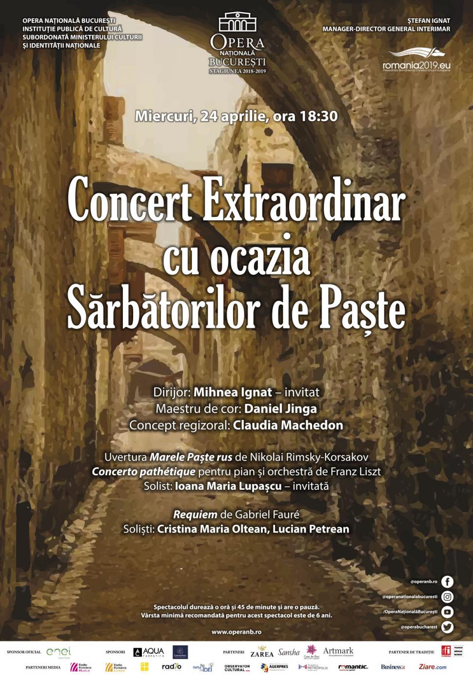 Concert Extraordinar cu ocazia Sărbătorilor de Paște la Opera Națională București 589772