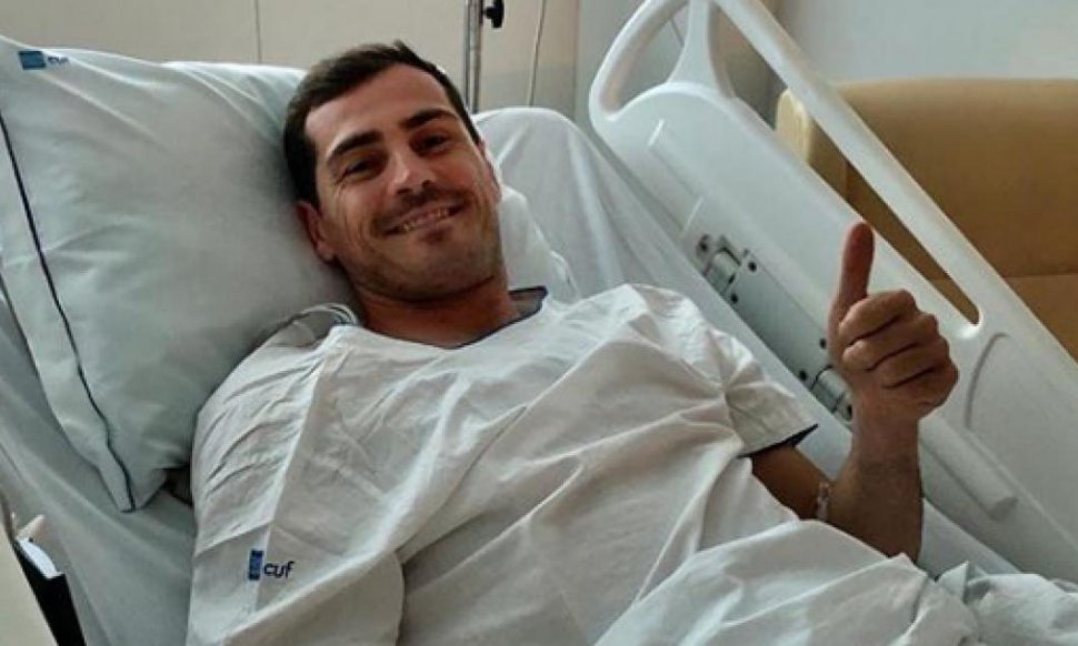 Iker Casillas, mesaj de pe patul de spital