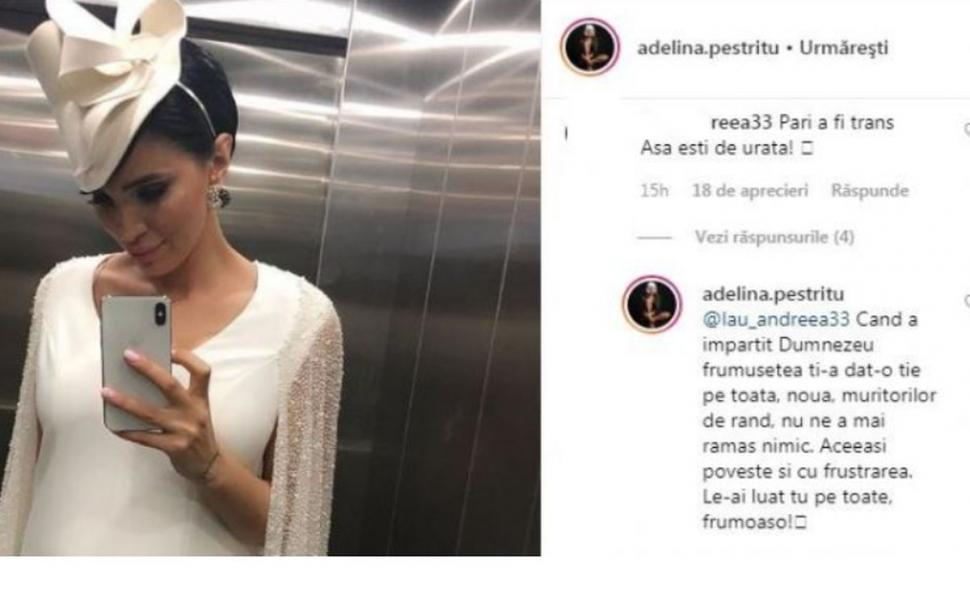 Cum a reacționat Adelina Pestrițu după ce o internaută i-a zis că arată ca un transsexual 591561