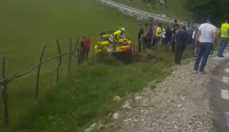 Titi Aur, accident spectaculos la Raliul Argeșului - VIDEO