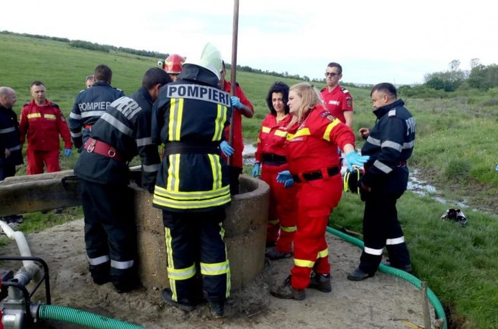 Copilul care a căzut în fântână în Sălaj a fost declarat decedat