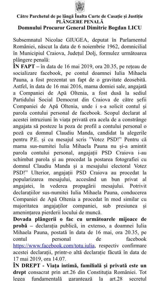 Claudiu Manda, denunțat de un deputat PNL pe motiv că ar cere parolele de Facebook ale angajaților. „Am făcut plângere penală și sper ca procurorii sa declanșeze o anchetă” 594288