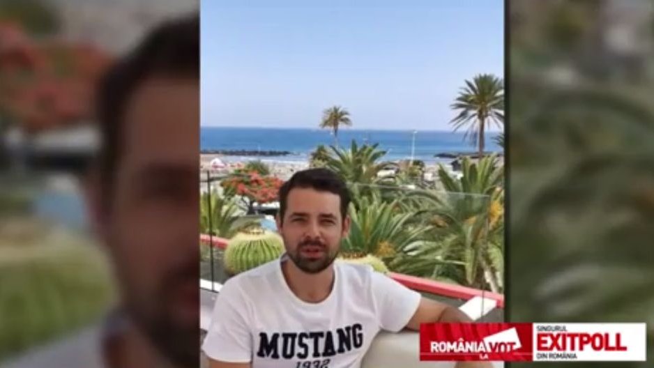 Imagini din Tenerife cu Ciprian Meriuţă, câştigătorul concursului ''100 România'' - VIDEO