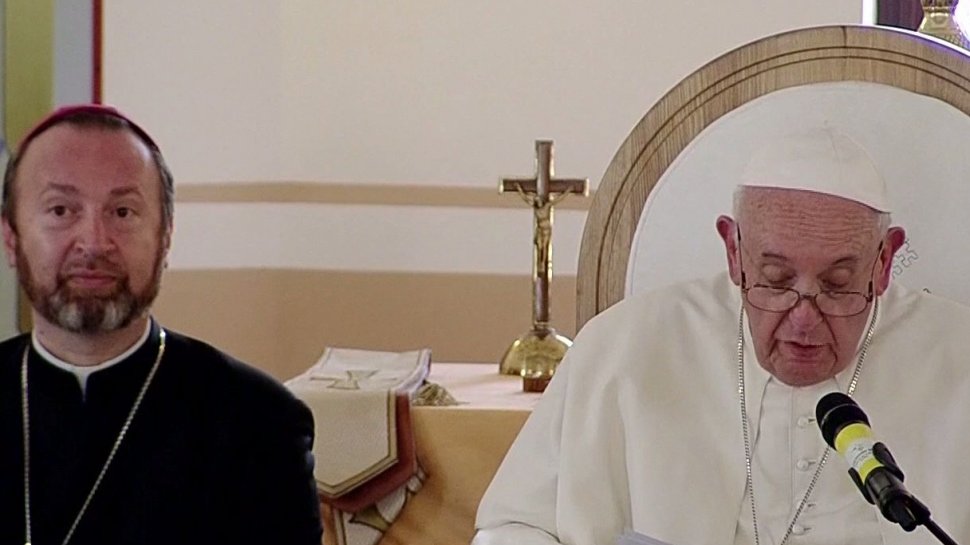 Discursul Papei Francisc la Blaj. Suveranul Pontif cere iertare în numele Bisericii pentru discriminarea comunităților de romi de-a lungul timpului
