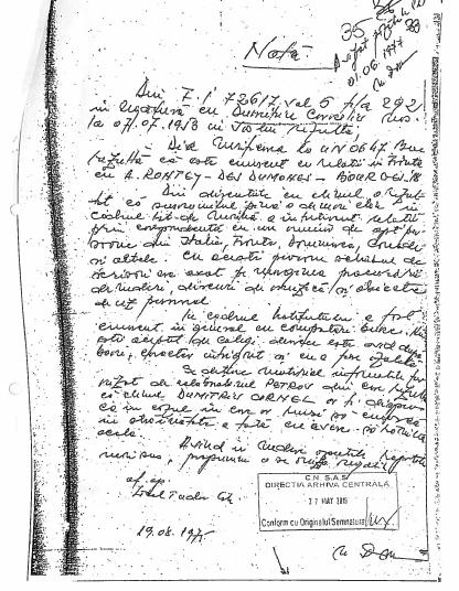 Documente. Cum și-ar fi turnat Traian Băsescu colegii la Securitate: "Elevul sergent Dimitriu Cornel, face parte din categoria oamenilor avari după bani, mergînd pînă la mercantilism" 597508