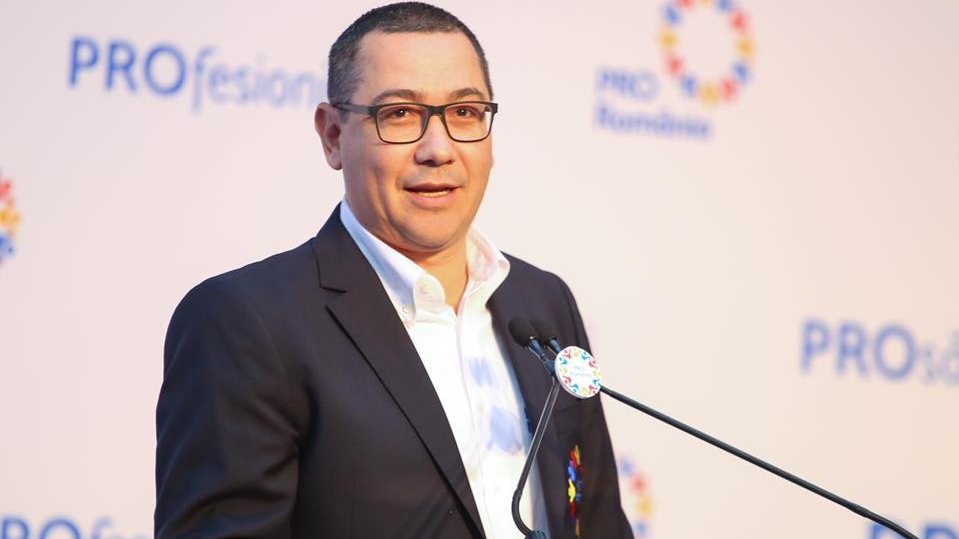 Victor Ponta: PRO România va vota moţiunea de cenzură în această sesiune