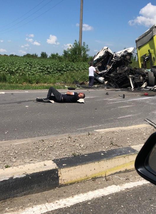 Accident cumplit pe DN 5. Două TIR-uri s-au ciocnit puternic. O persoană a murit. Imagini șocante de la locul faptei - FOTO 600290